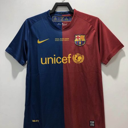 2008/2009 Retro Barcelona Football Shirt Home Champions League