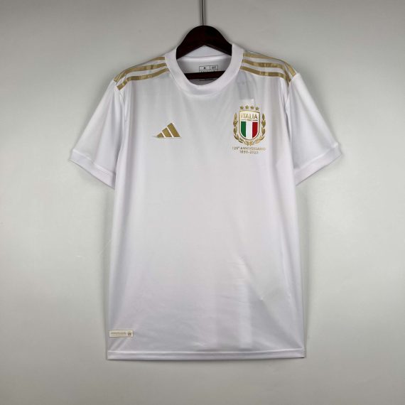 2023 Italy 125th Anniversary White Soccer Shirt