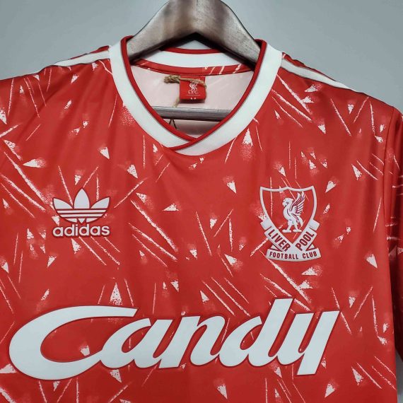 1989/1991 Retro Liverpool Football Shirt Home