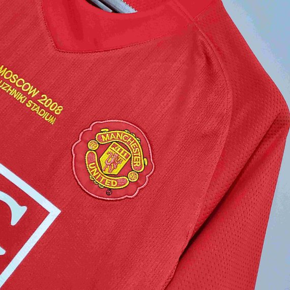 2007/2008 Retro Manchester United Home Champions League Edition Football Shirt