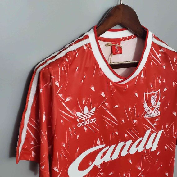 1989/1991 Retro Liverpool Football Shirt Home