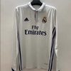 2016/2017 Retro Long Sleeve Real Madrid Home Football Shirt