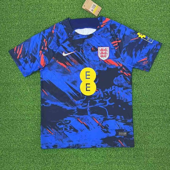 2023 England National Team Training Wear Blue Football Shirt