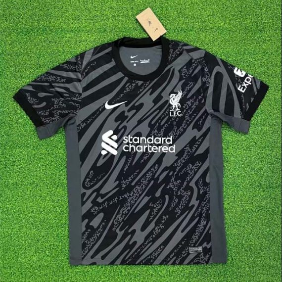 2024/2025 Liverpool Goalkeeper Black Soccer Jersey
