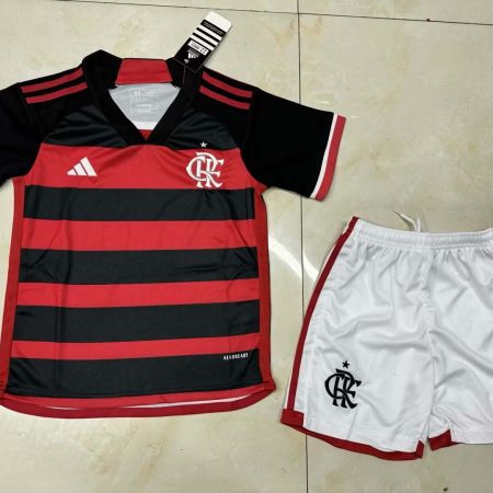 2024/2025 Flamengo Home Jersey Kids Size Suit