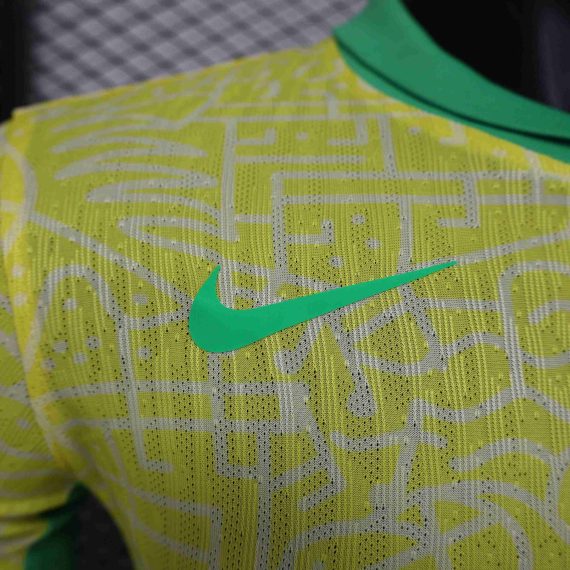 2024 Player Version Long Sleeve Brazil Home Football Shirt