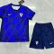 2024 Croatia National Team Away Football Shirt Kids Size Suit