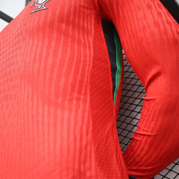 2024 Player Version Long Sleeve Portugal Home Football Shirt