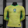2024 Player Version Long Sleeve Brazil Home Football Shirt