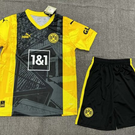 2023/2024 Dortmund Blackout Special Edition Football Shirt Kids Size Suit