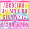 Custom Tie Dye Pink-White Sublimation Soccer Uniform Jersey