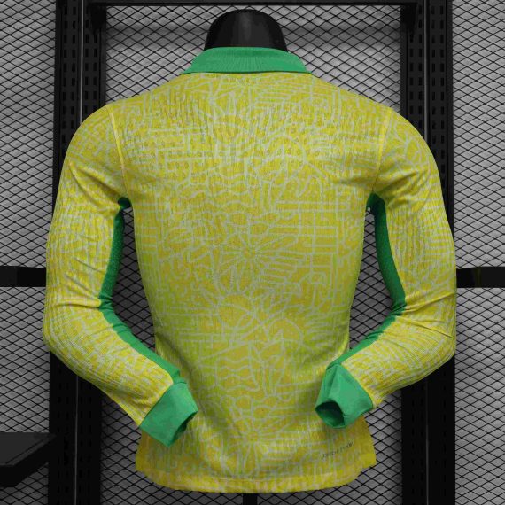 2024 Player Version Long Sleeve Brazil Home Football Shirt