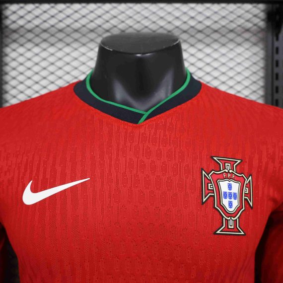 2024 Player Version Long Sleeve Portugal Home Football Shirt