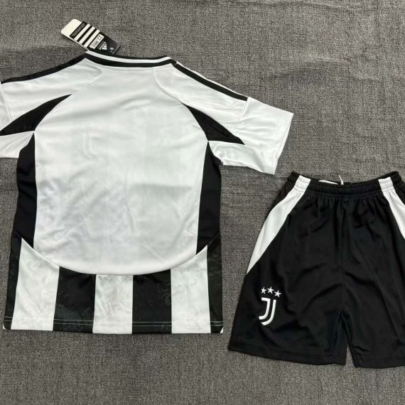 2024/2025 Juventus Home Soccer Jersey Kids Size Suit