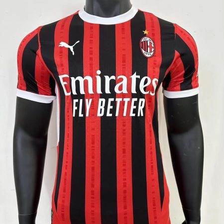 2024/2025 Player Version AC Milan Home Soccer Jersey