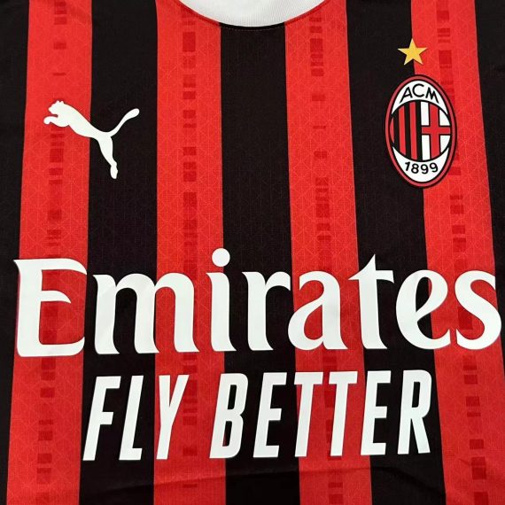 2024/2025 Player Version AC Milan Home Soccer Jersey