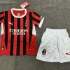 2024/2025 AC Milan Home Football Shirt Kids Size Suit