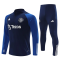 Manchester United Long Zipped Jacket Royal Blue Set