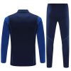 Manchester United Long Zipped Jacket Royal Blue Set