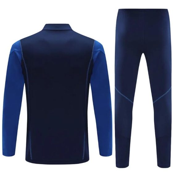 Manchester United Long Zipped Jacket Royal Blue Set