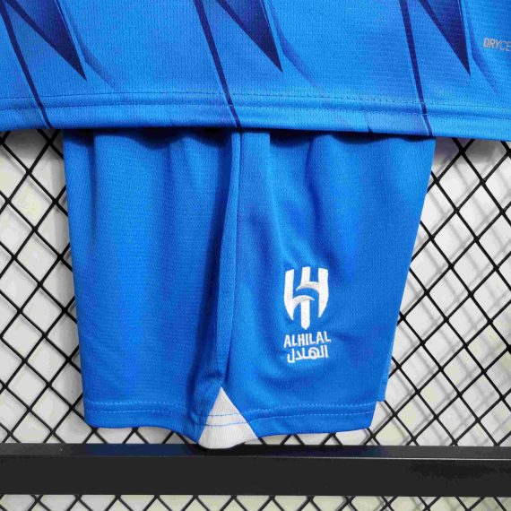 23/24 Al-Hilal Saudi Home Football Shirt Kids Size Suit