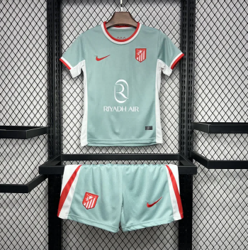 2024/2025 Atletico Madrid Away Soccer Jersey Kids Size Suit