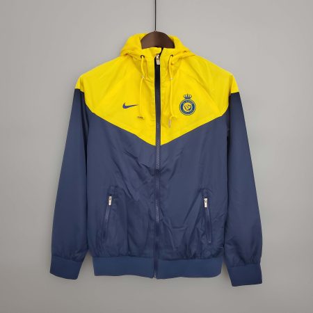 23/24 Al-Nassr Windbreaker Navy blue and yellow Soccer Jersey