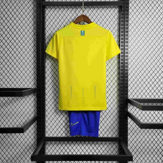 23/24 Al-Nassr Home Football Shirt Kids Size Suit
