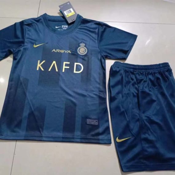 23/24 Al-Nassr Away Football Shirt Kids Size Suit