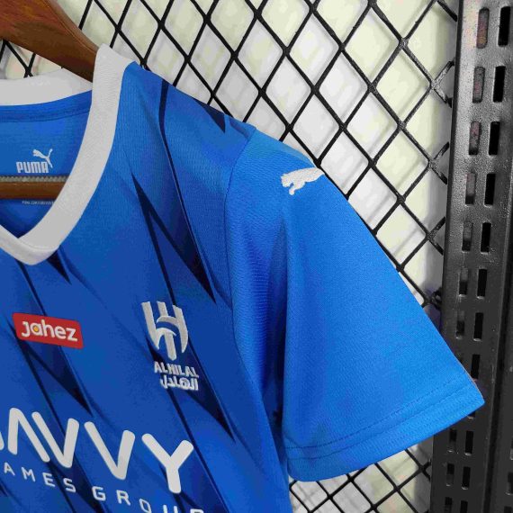 23/24 Al-Hilal Saudi Home Football Shirt Kids Size Suit