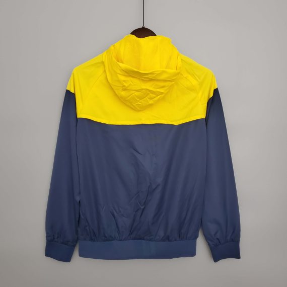 23/24 Al-Nassr Windbreaker Navy blue and yellow Soccer Jersey