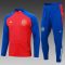 2024 Spain Half-Pull Training Suit Red Football Shirt Set