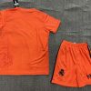 24/25 Real Madrid Y-3 Special Edition Orange Football Shirt Kids Size Suit