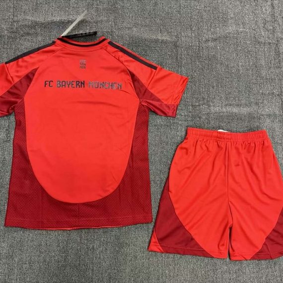 24/25 Bayern Munich Home Football Jersey Kids Size Suit