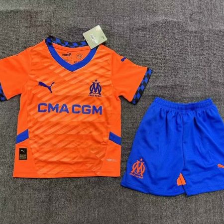 24/25 Olympique de Marseille Third Away Football Shirt Kids Size Suit