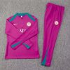 24/25 Psg Paris Saint-Germain Half-Pull Training Suit Rose Set