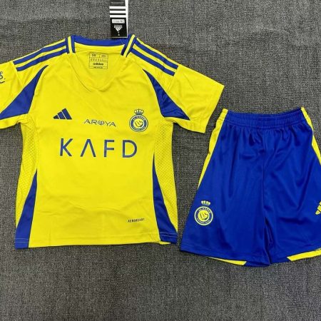 24/25 Al-Nassr Home Football Shirt Kids Size Suit