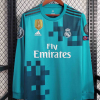 17/18 Retro Long Sleeve Real Madrid Third Football Shirt