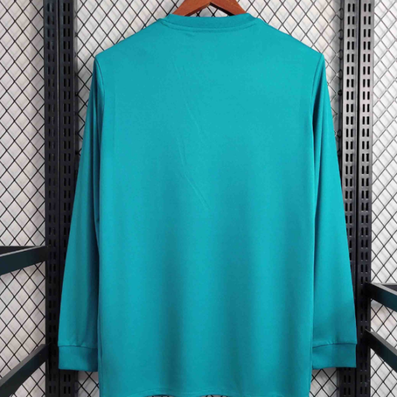 17/18 Retro Long Sleeve Real Madrid Third Football Shirt