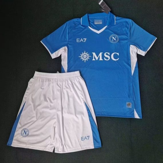 24/25 Napoli Home Football Shirt Kids Size Suit