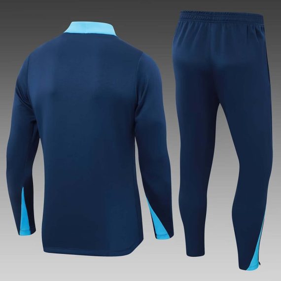24/25 Chelsea Half-Pull Training Suit Royal blue Football Shirt Set