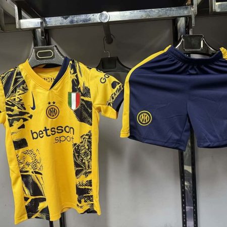 24/25 Internazionale Milan Third Away Football Jersey Kids Size Suit