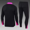 24/25 Chelsea Half-Pull Training Suit Black Football Shirt Set