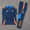 24/25 Juventus Half-Pull Training Suit Royal blue Football Shirt Set