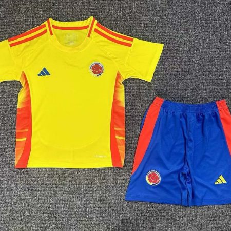 2024 Colombia Home Football Shirt Kids Size Suit
