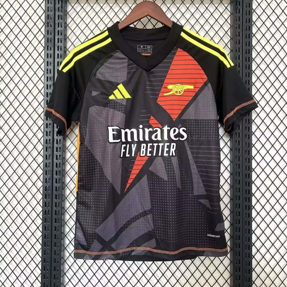24/25 Arsenal Goalkeeper Black Football Shirt