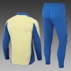 24/25 Ajax Half-Pull Training Suit Yellow Football Shirt Set