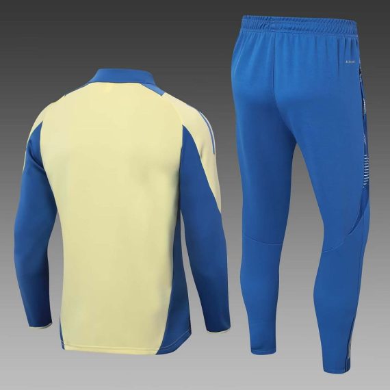 24/25 Ajax Half-Pull Training Suit Yellow Football Shirt Set
