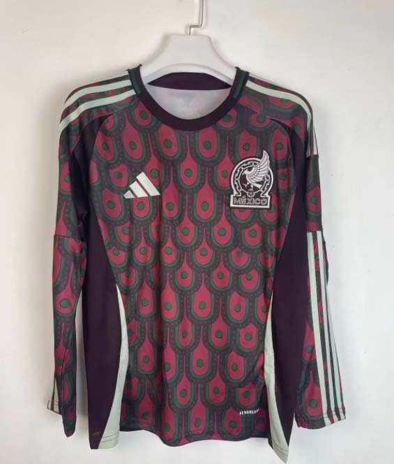 2024 Long Sleeve Mexico National Home Football Shirt