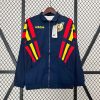 2024 Spain Windbreaker Navy blue Soccer Jersey